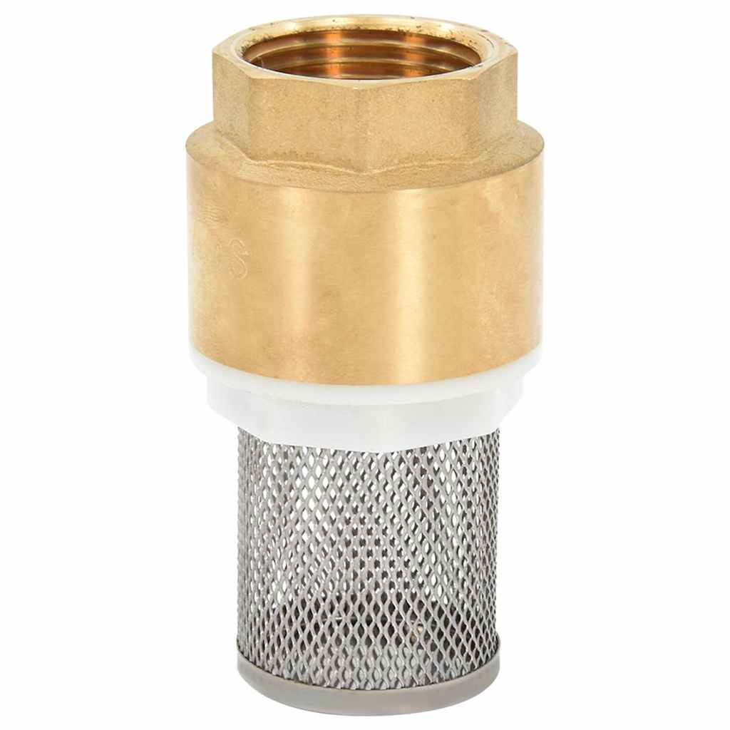vidaXL Sugslang med kopplingar mässing grön 1,1" 15 m PVC