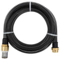 vidaXL Sugslang med kopplingar mässing svart 1,1" 10 m PVC