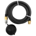 vidaXL Sugslang med kopplingar mässing svart 1,1" 15 m PVC