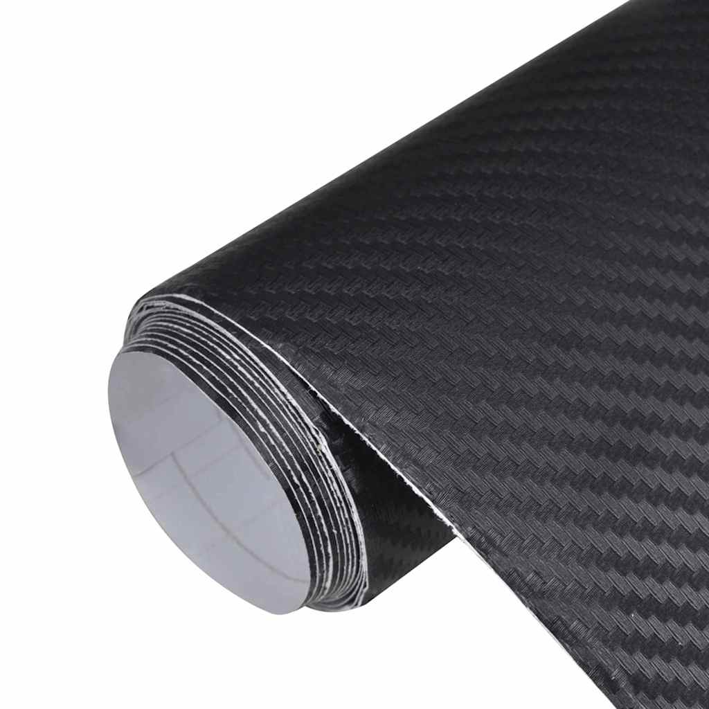 vidaXL Bilfoliering 2 st 3D svart 100x150 cm
