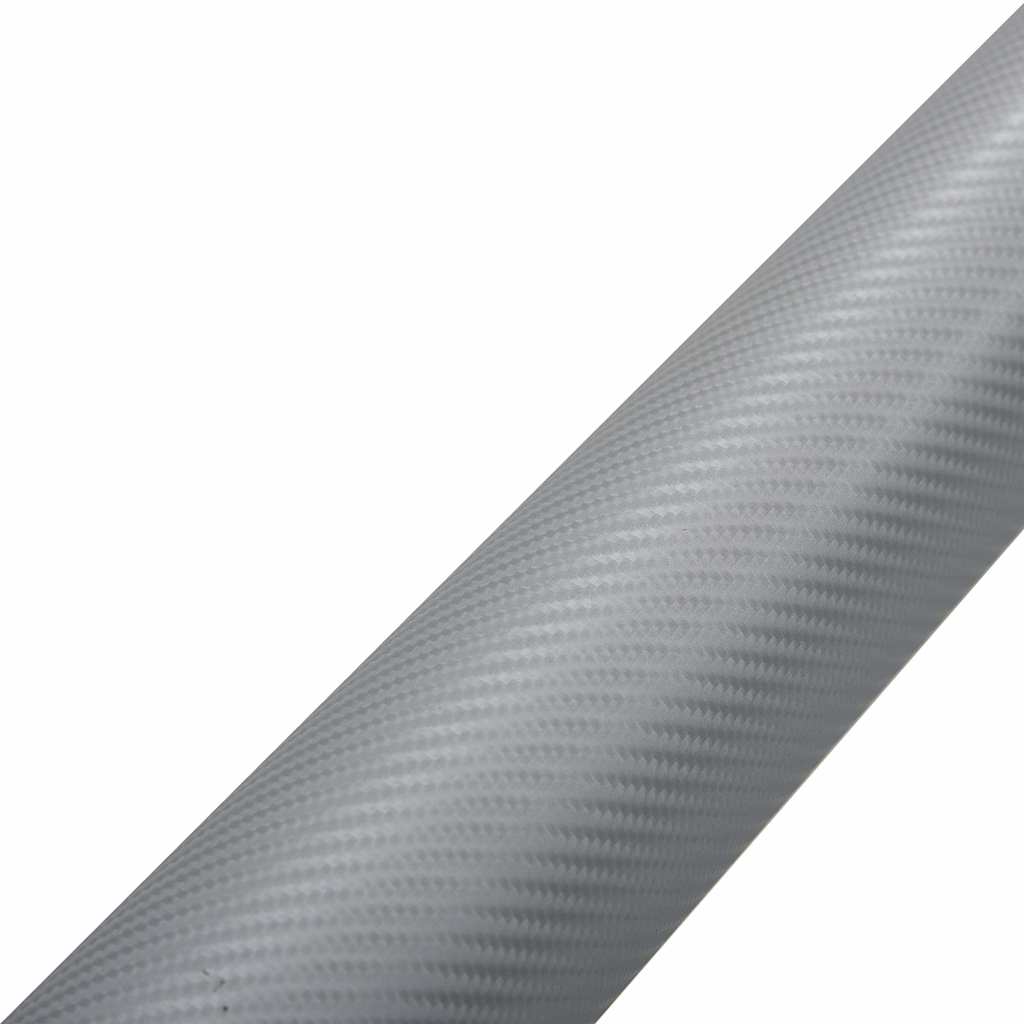 vidaXL Bilfoliering 4D silver 100x150 cm
