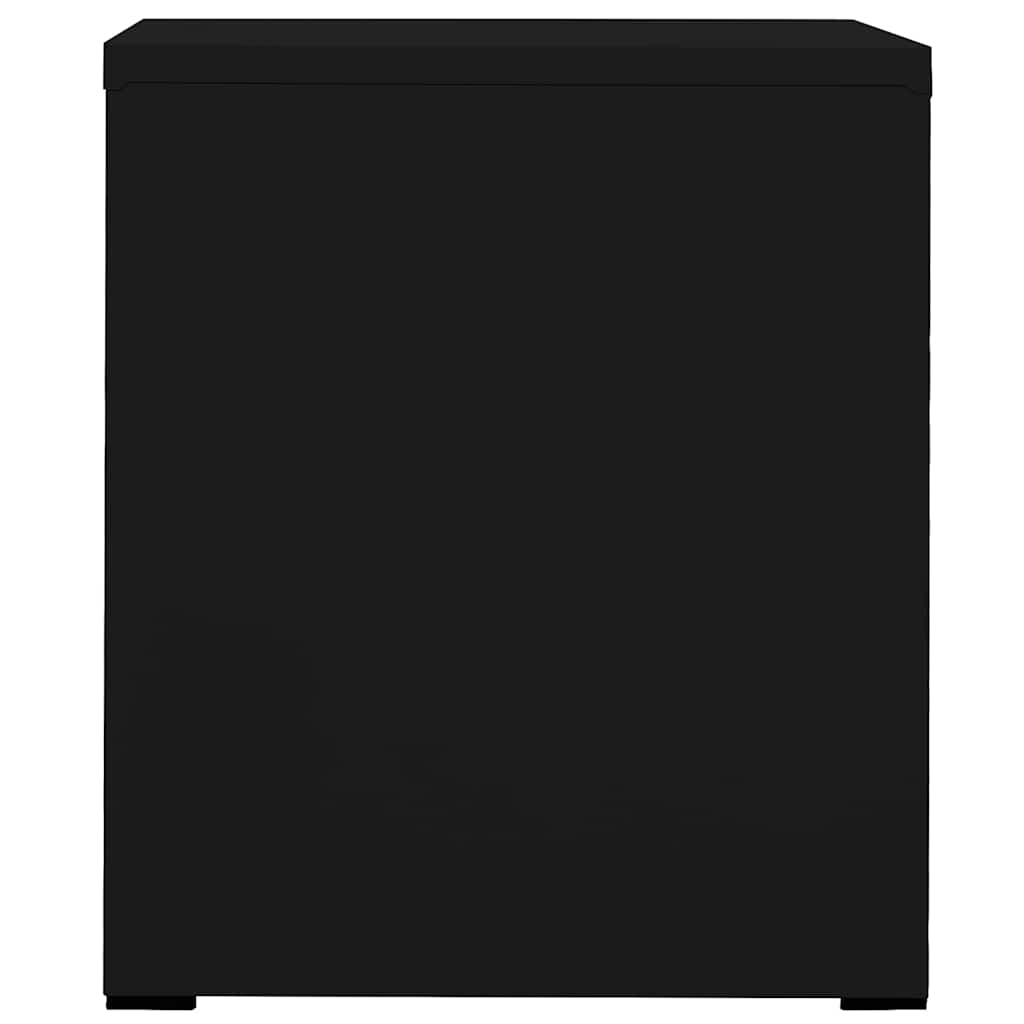 vidaXL Dokumentskåp svart 46x62x72,5 cm stål