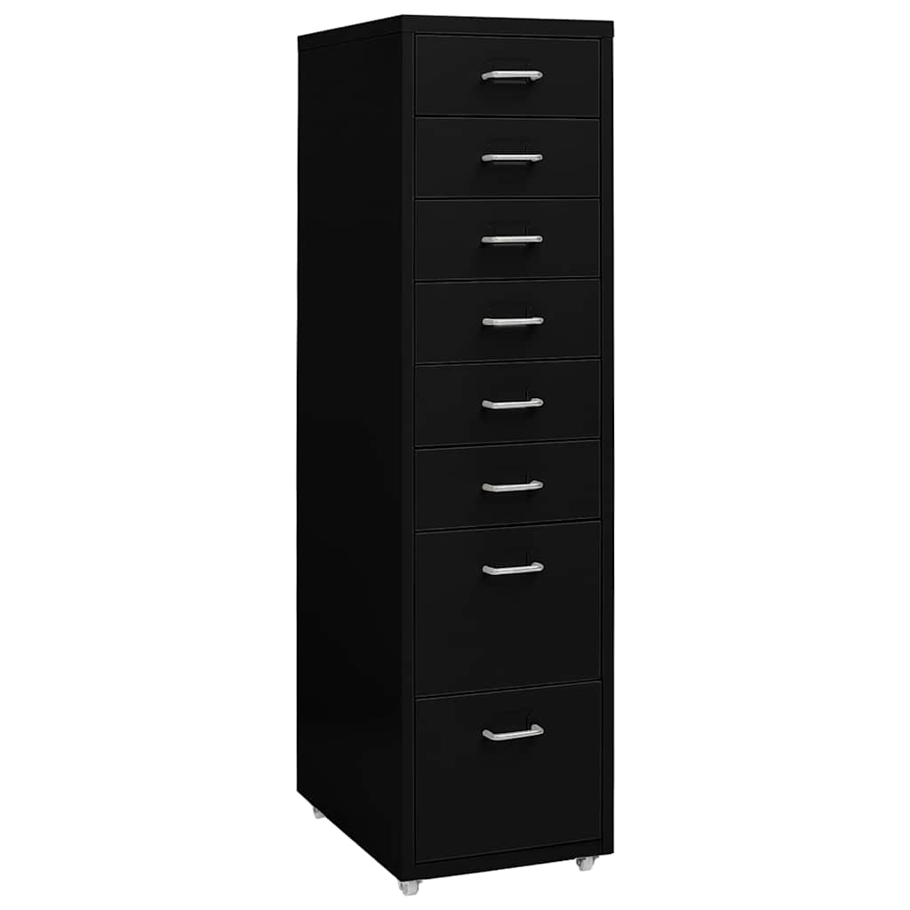 vidaXL Hurts Svart 20x41x109 cm metall