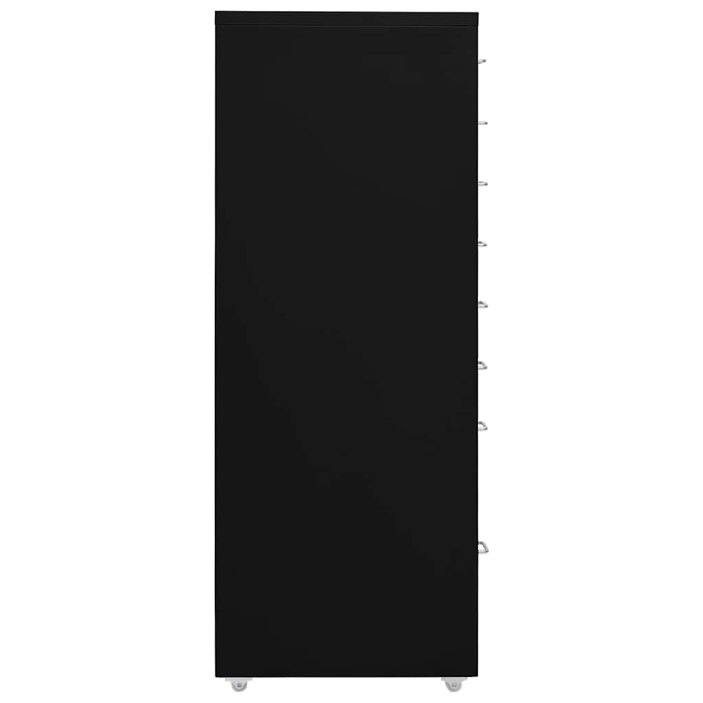 vidaXL Hurts Svart 20x41x109 cm metall