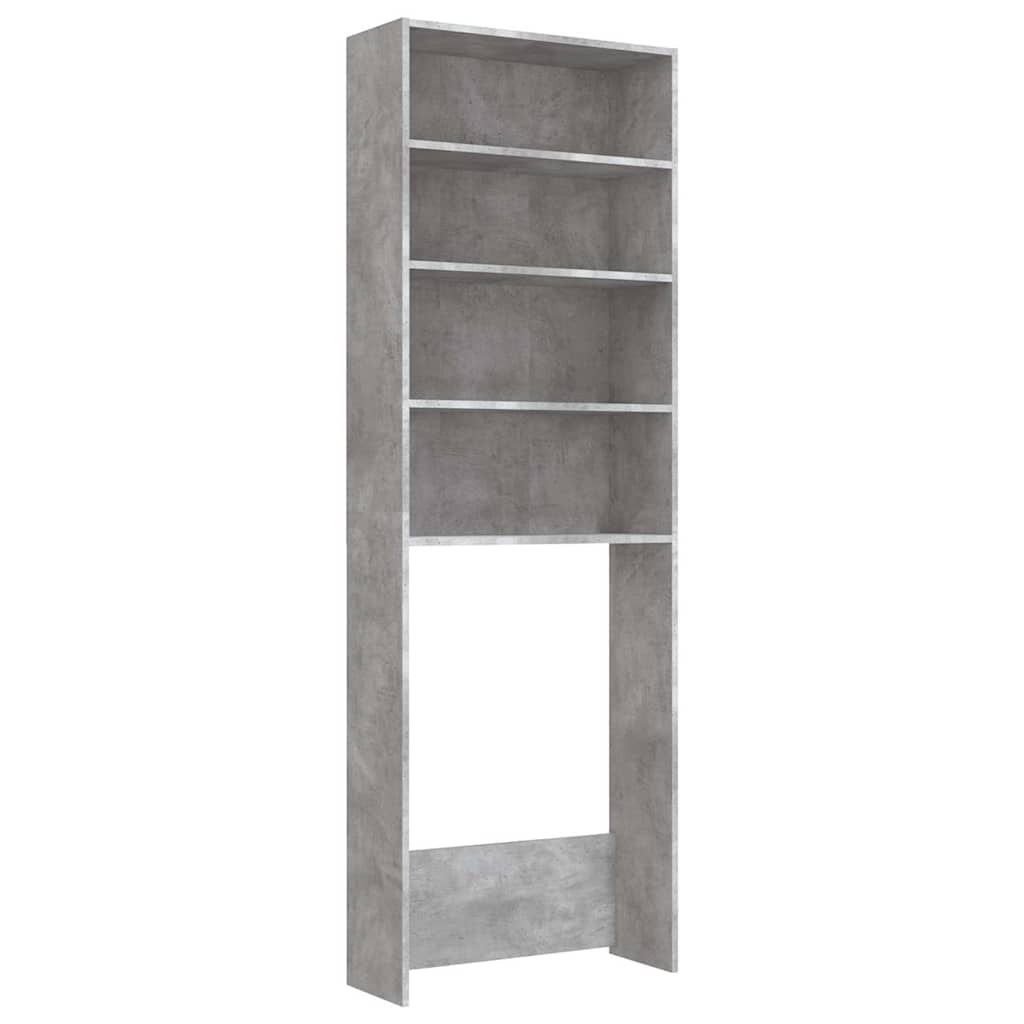 vidaXL Badrumsskåp betonggrå 64x24x190 cm
