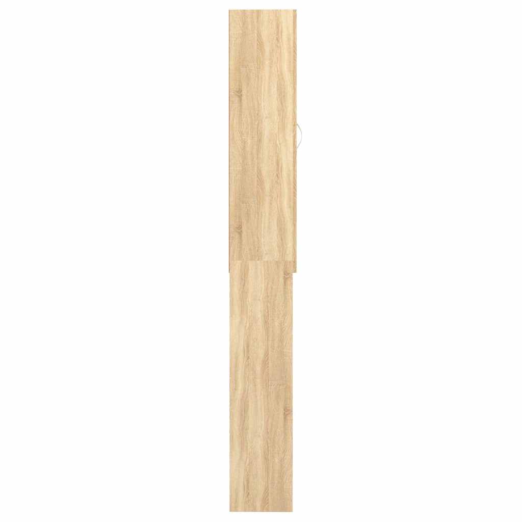 vidaXL Tvättmaskinsskåp sonoma-ek 64x25,5x190 cm