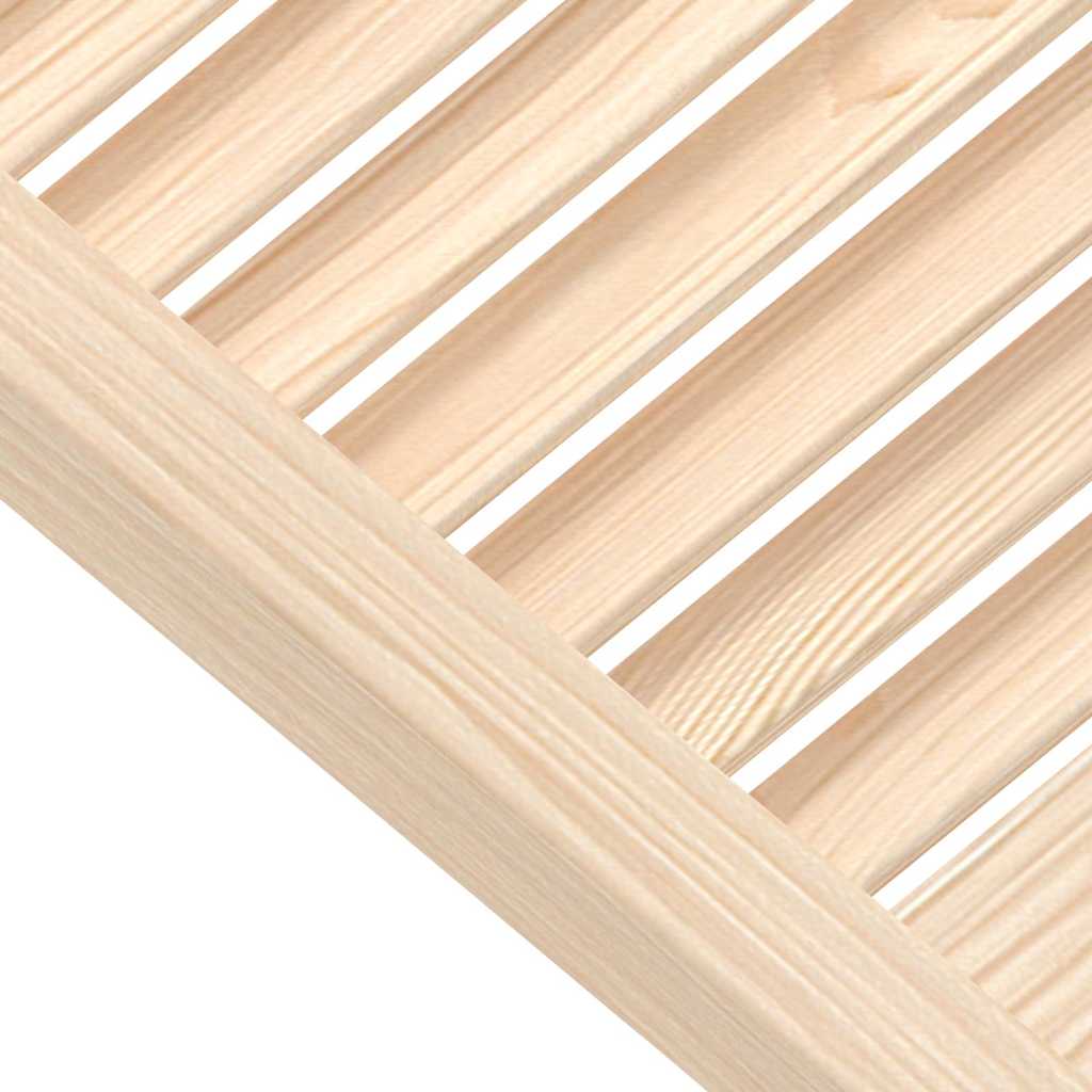 vidaXL Skåplucka lamelldesign 99,3x39,4 cm massiv furu