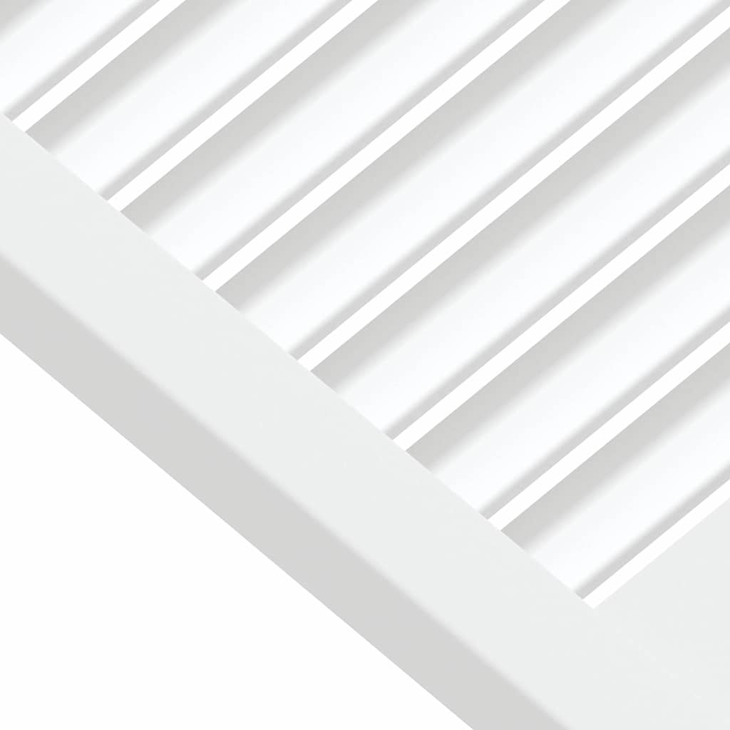 vidaXL Skåpluckor lamelldesign 4 st vit 61,5x59,4 cm massiv furu