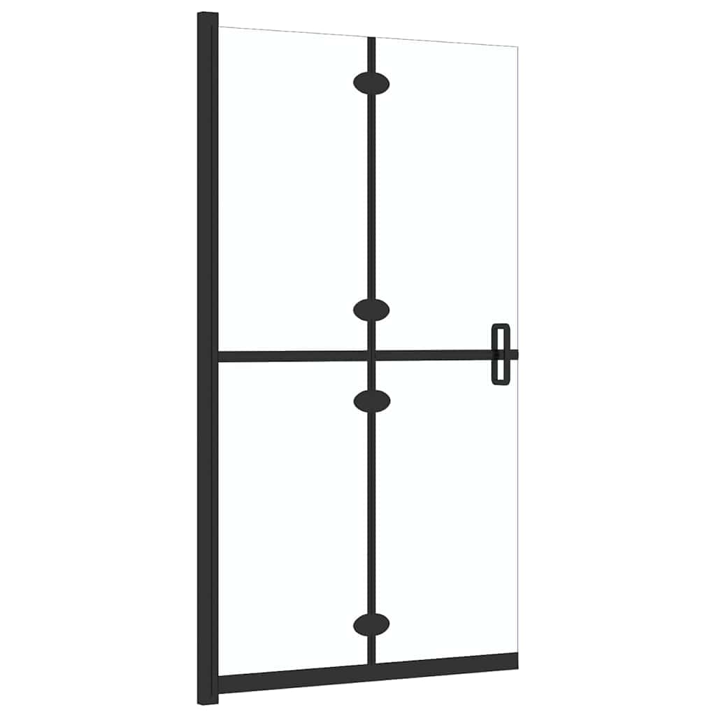 vidaXL Hopfällbar duschvägg med klart ESG-glas 90x190 cm