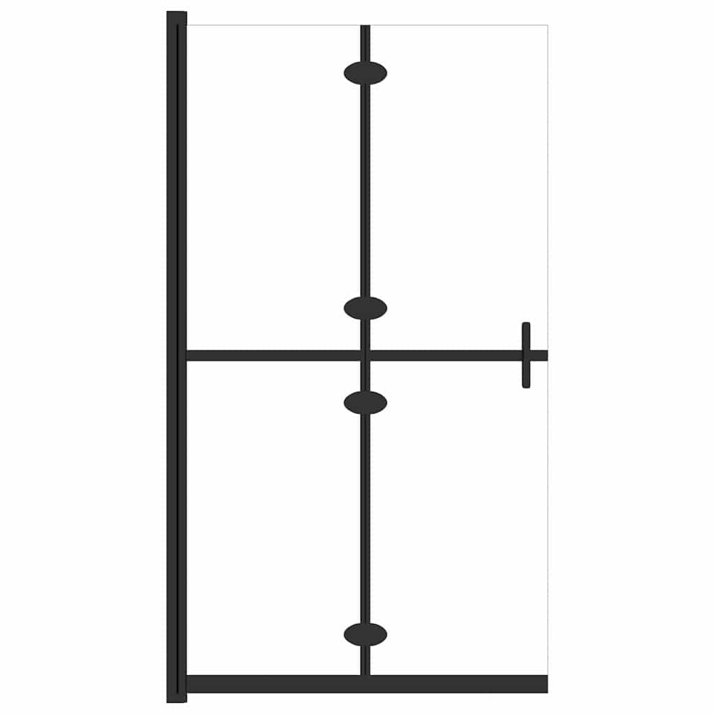 vidaXL Hopfällbar duschvägg med klart ESG-glas 110x190 cm