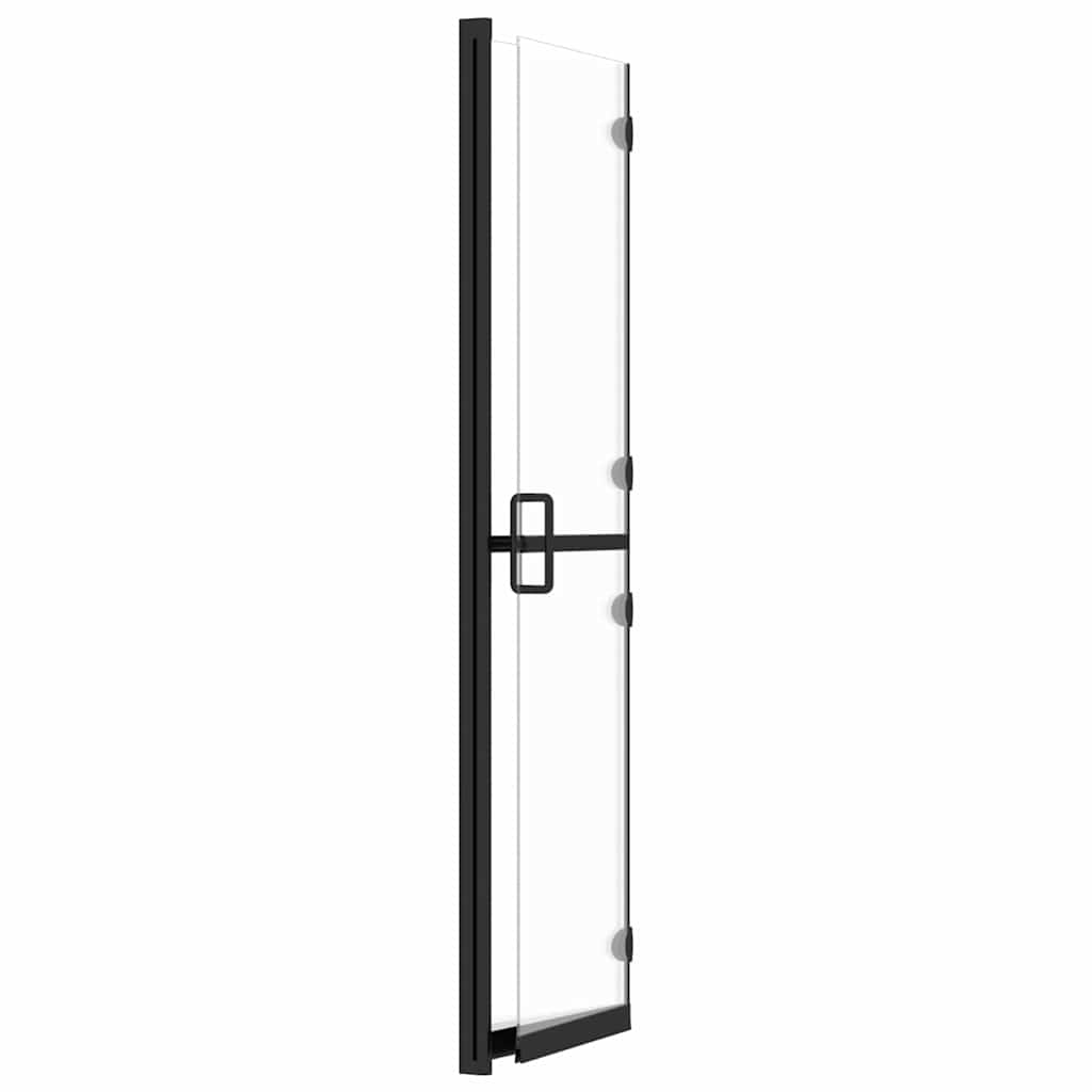 vidaXL Hopfällbar duschvägg med klart ESG-glas 110x190 cm