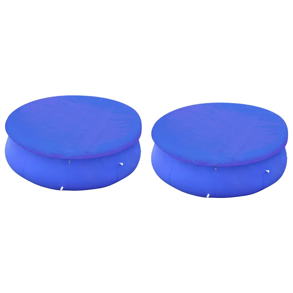 vidaXL Poolskydd 2 st för 360-367 cm rund ovanmarkspool