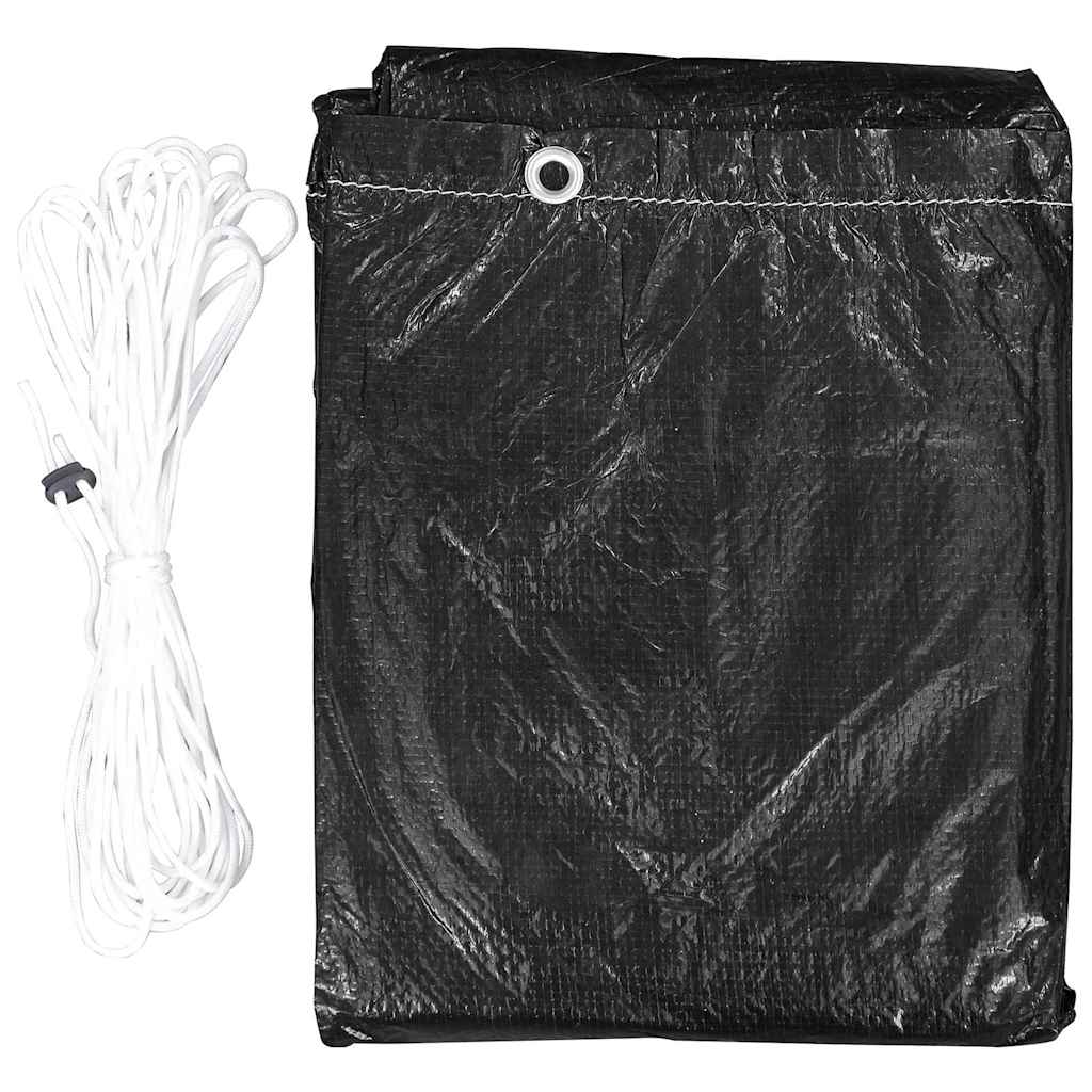 vidaXL Överdrag för trädgårdsmöbler 2 st 12 öljetter 325x205x70 cm