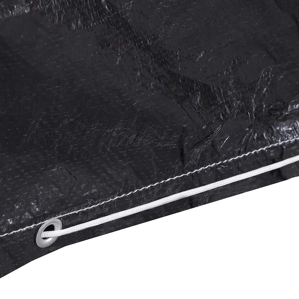 vidaXL Överdrag för trädgårdsmöbler 2 st 7 öljetter 225x143x90 cm