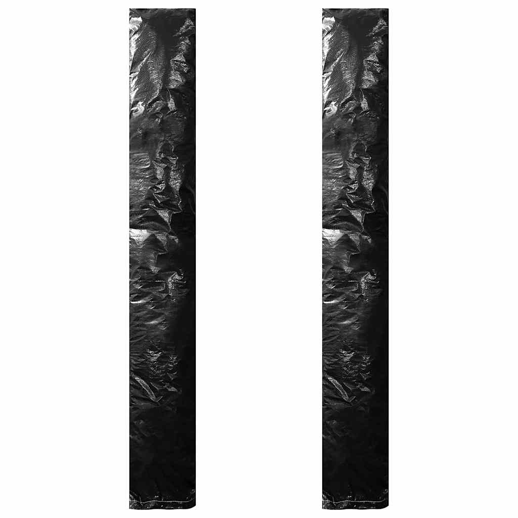 vidaXL Parasollskydd 2 st med blixtlås PE 175 cm