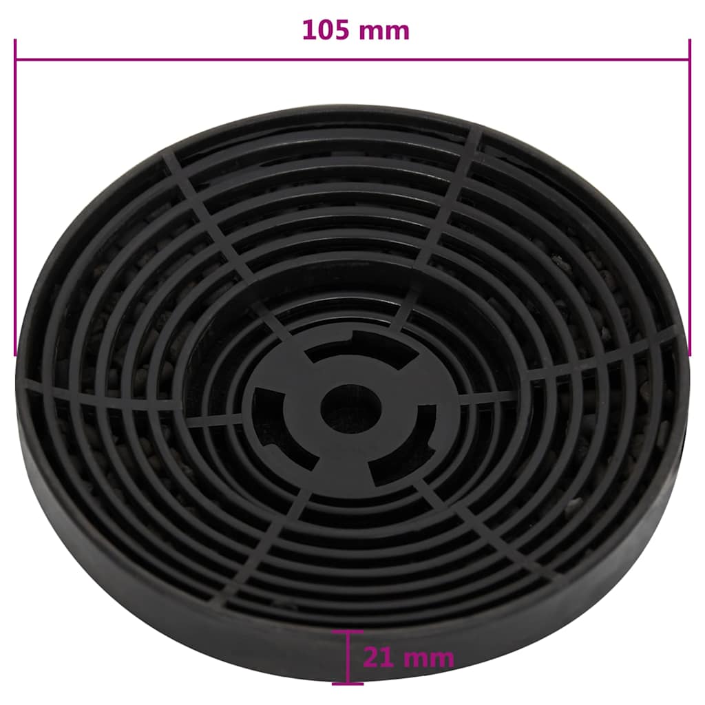 vidaXL Kolfilter 2 st 105x21 mm