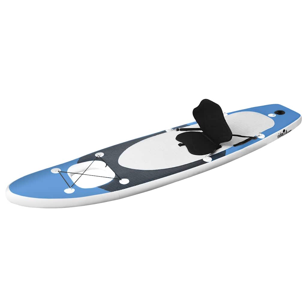 vidaXL Upplåsbar SUP-bräda set blå 330x76x10 cm
