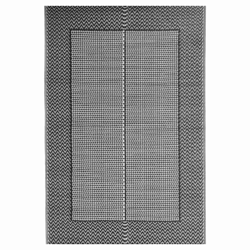 vidaXL Utomhusmatta ARAKIL svart 140x200 cm PP
