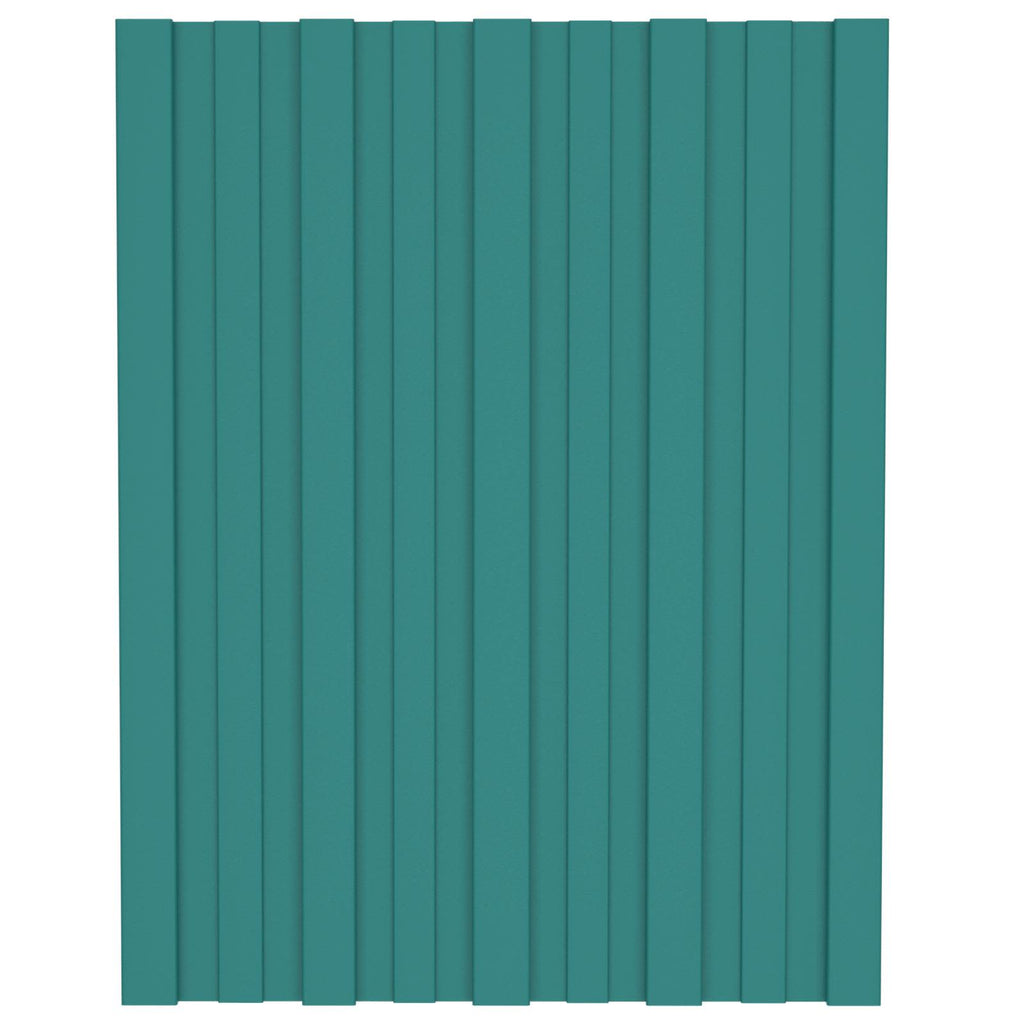 vidaXL Takpanel 12 st Grön 60 x 45 cm Galvaniserat stål