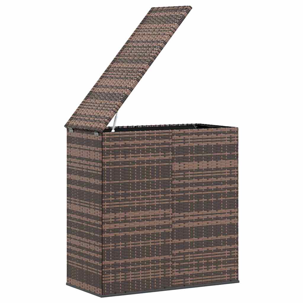 vidaXL Dynbox PE-rotting 100x49x103,5 cm brun
