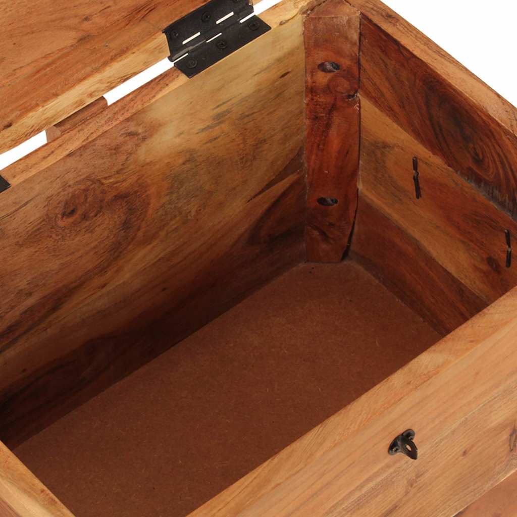 vidaXL Förvaringslåda 39x28x31 cm massivt akaciaträ