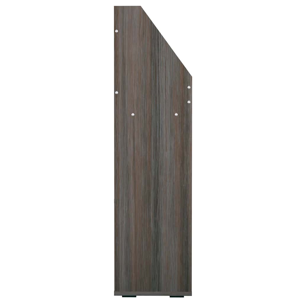 vidaXL Tidningsställ för barn grå 71x30x114 cm konstruerat trä