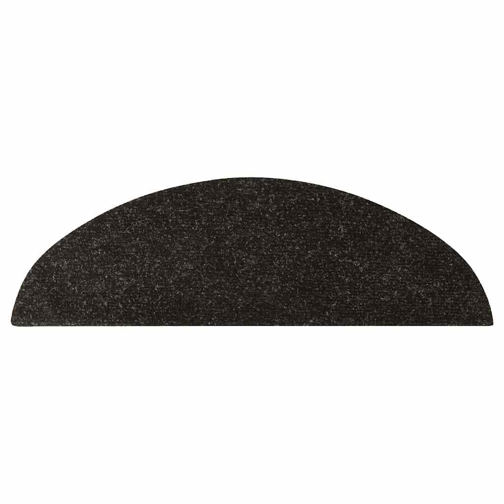 vidaXL Trappstegsmattor självhäftande 15 st 56x17x3 cm antracit