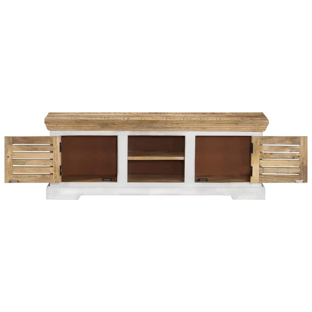 vidaXL Tv-bänk 110x30x40 cm massivt mangoträ