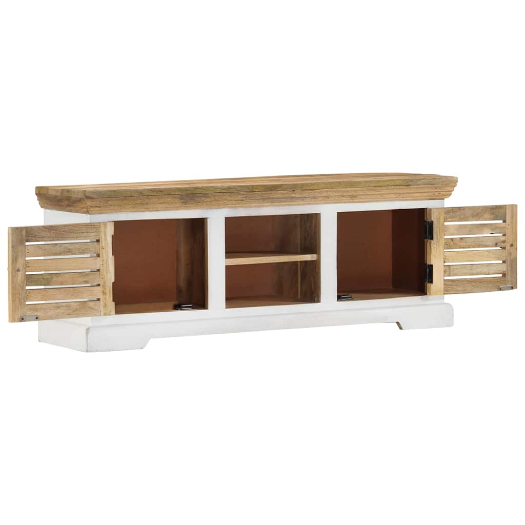 vidaXL Tv-bänk 110x30x40 cm massivt mangoträ