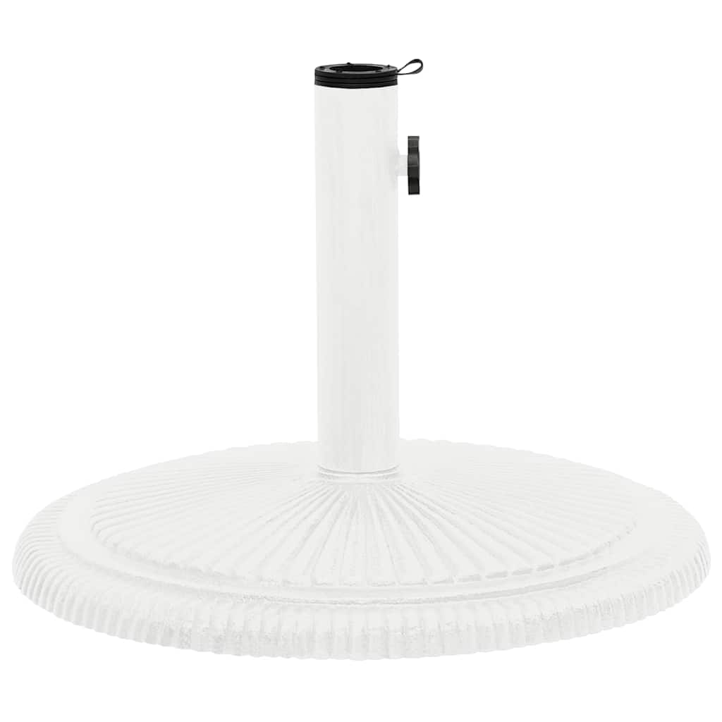 vidaXL Parasollfot vit 45x45x30 cm gjutjärn