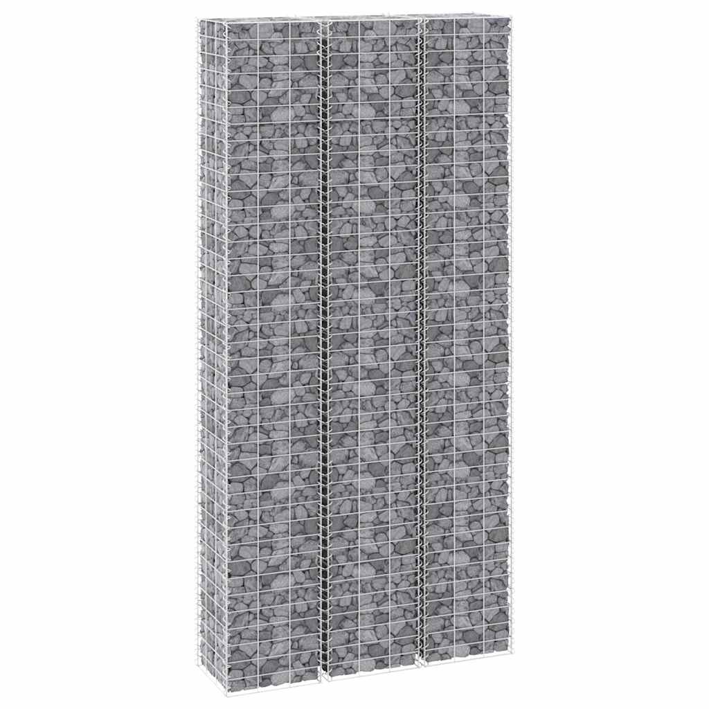 vidaXL Gabioner 3 st 30x30x150 cm järn