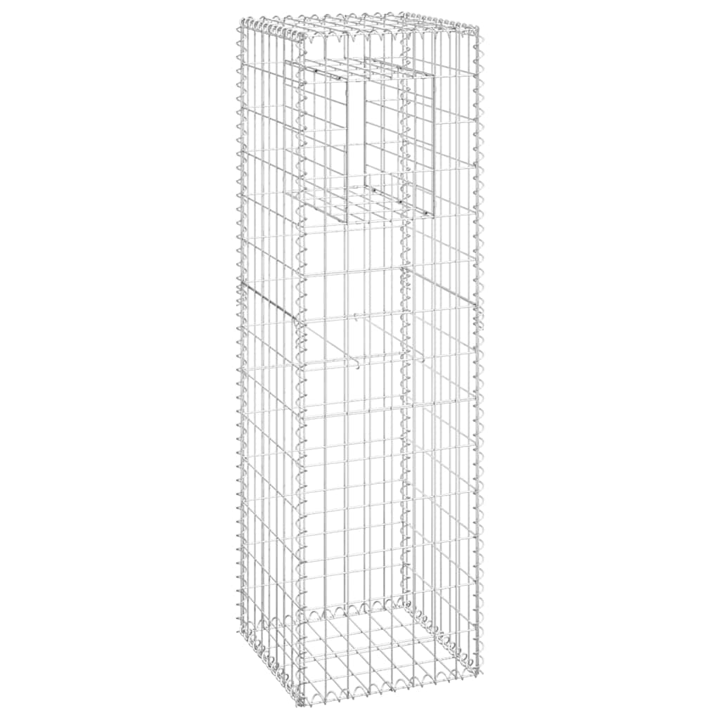 vidaXL Gabionkorg stolpform 40x40x140 cm järn