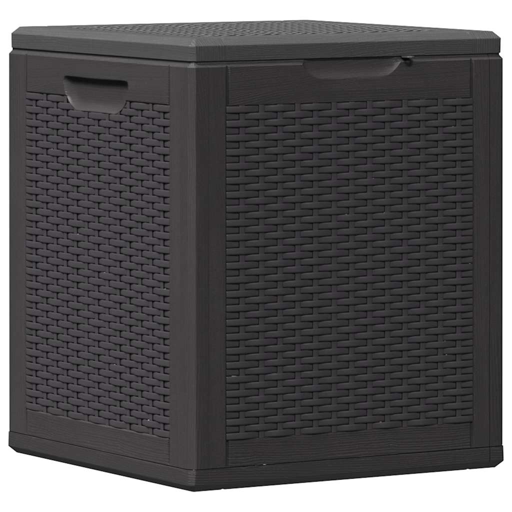 vidaXL Dynbox 90 liter svart PP-rotting