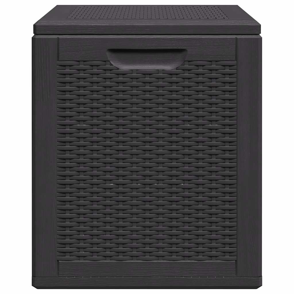vidaXL Dynbox 90 liter svart PP-rotting