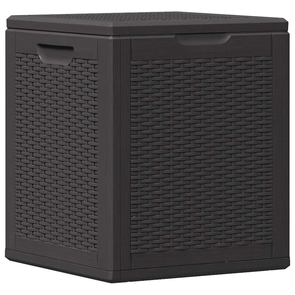 vidaXL Dynbox 90 liter svart PP-rotting