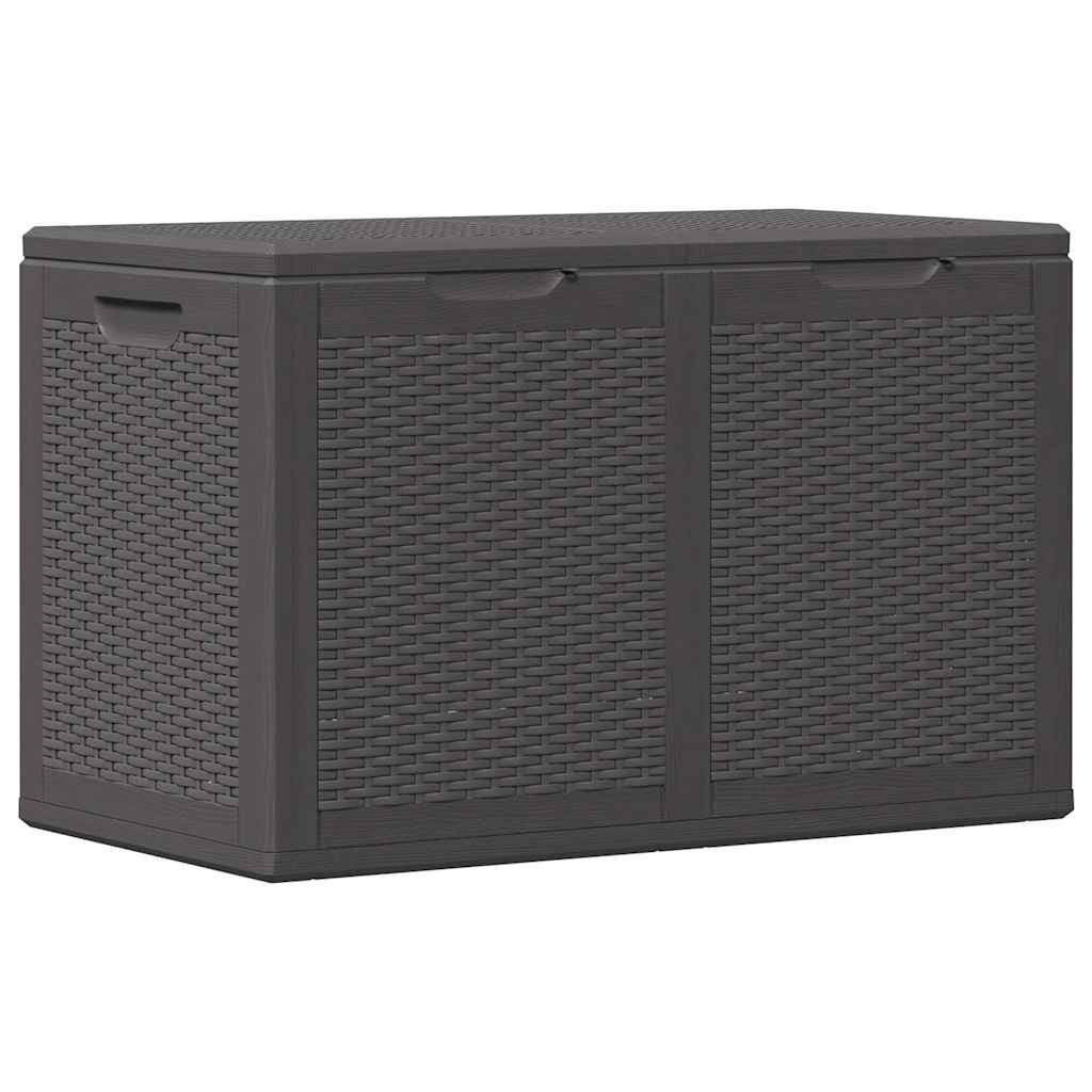 vidaXL Dynbox 180 liter svart PP-rotting