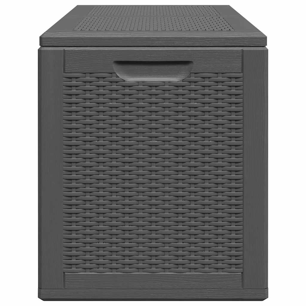 vidaXL Dynbox 180 liter svart PP-rotting