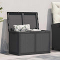 vidaXL Dynbox 180 liter svart PP-rotting