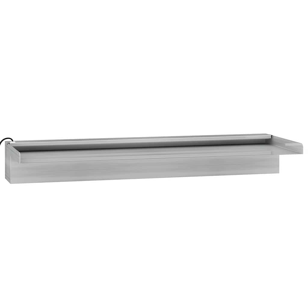 vidaXL Vattenfall med RGB LED rostfritt stål 60 cm