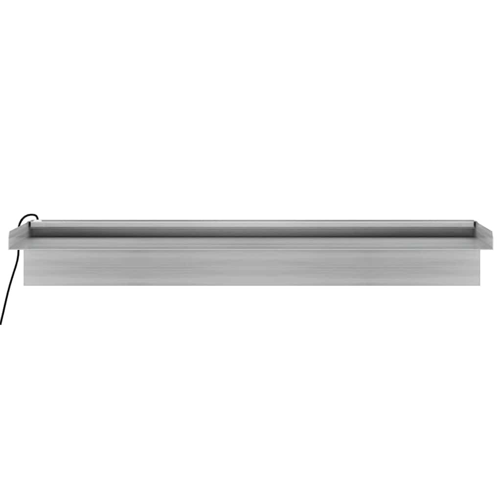 vidaXL Vattenfall med RGB LED rostfritt stål 60 cm