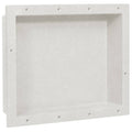 vidaXL Infälld duschhylla niche matt vit 41x51x10 cm