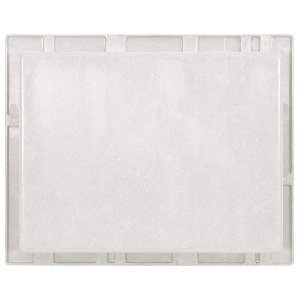 vidaXL Infälld duschhylla niche matt vit 41x51x10 cm