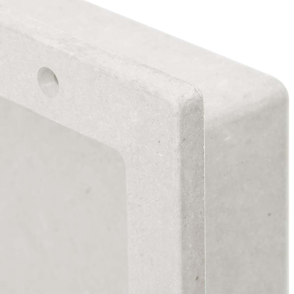 vidaXL Infälld duschhylla niche matt vit 41x51x10 cm