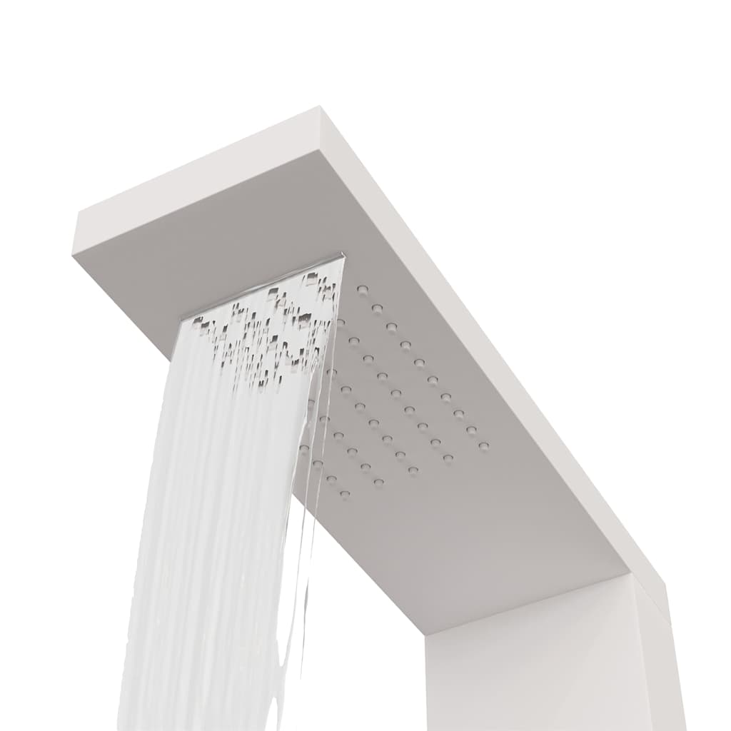 vidaXL Duschpanelsystem aluminium vit