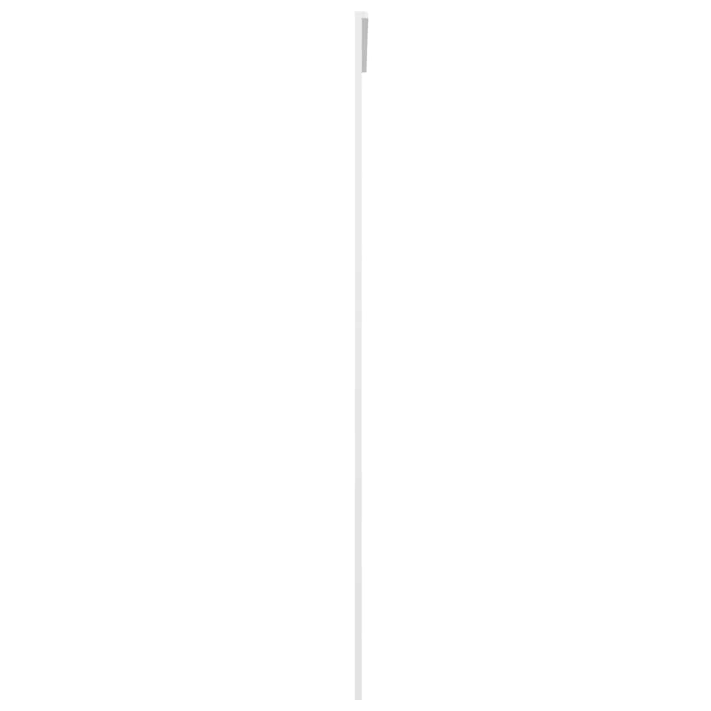 vidaXL Skjutdörr frostat ESG-glas och aluminium 102,5x205 cm vit