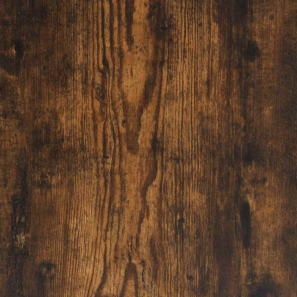 vidaXL Tvättmaskinsskåp rökfärgad ek 64x25,5x190 cm