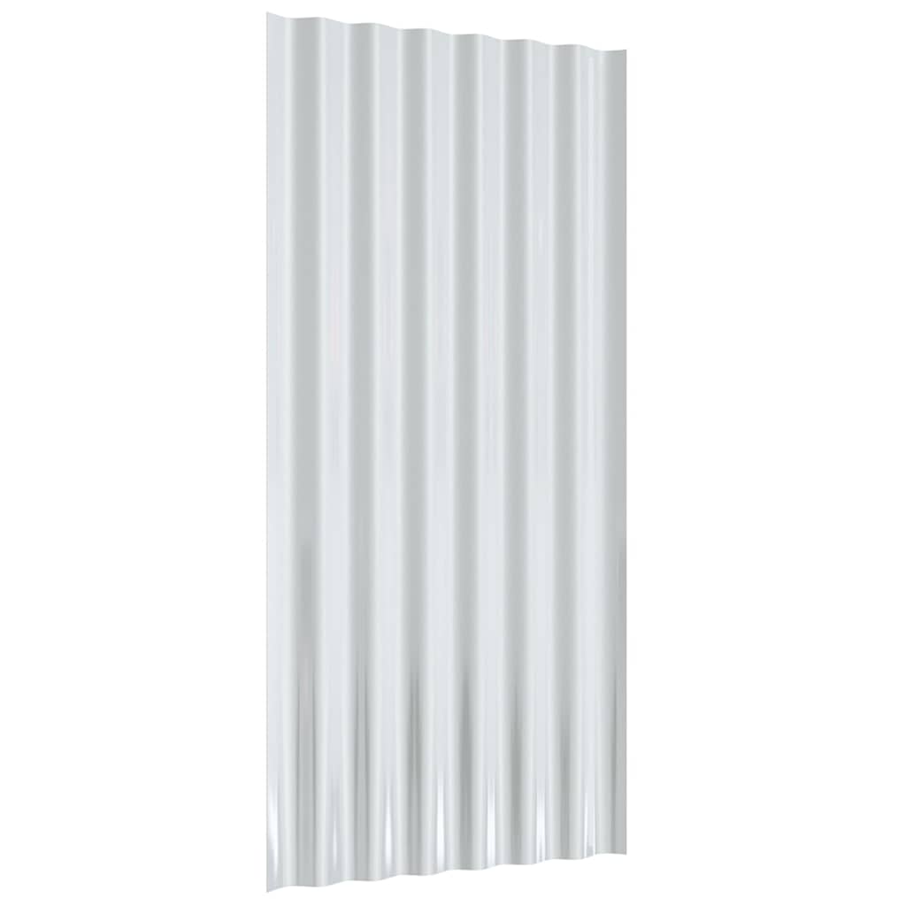 vidaXL Takplåt 36 st galvaniserat stål antracit 80x36 cm