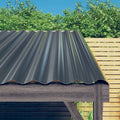 vidaXL Takplåt 36 st galvaniserat stål antracit 80x36 cm