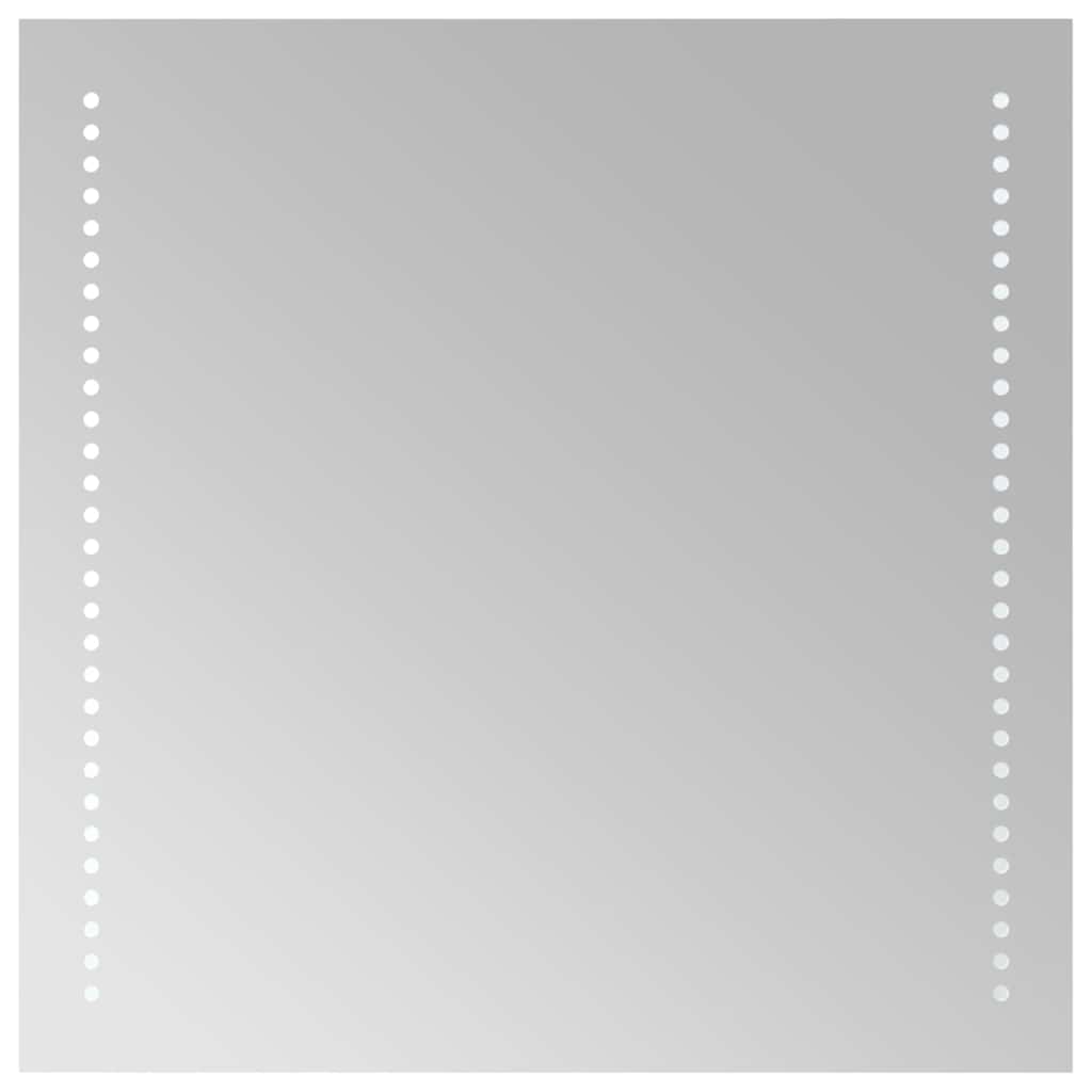 vidaXL Badrumsspegel LED 50x50 cm