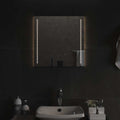 vidaXL Badrumsspegel LED 50x50 cm